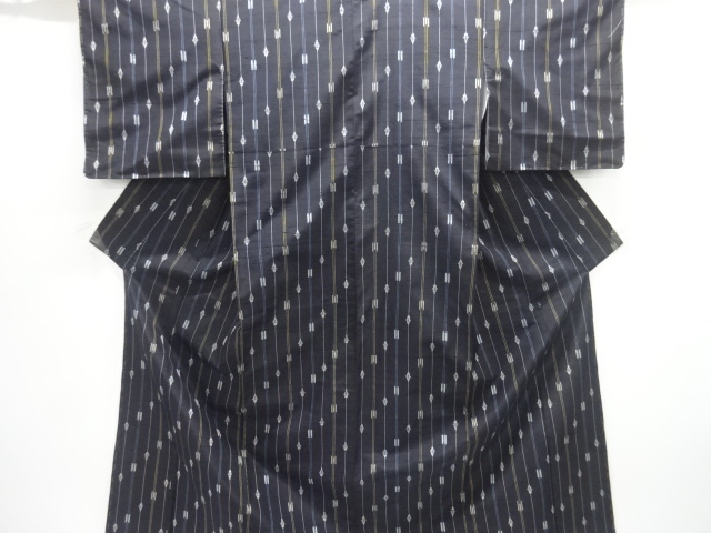 JAPANESE KIMONO / FUSHI TSUMUGI / UNUSED / WOVEN STRIPE